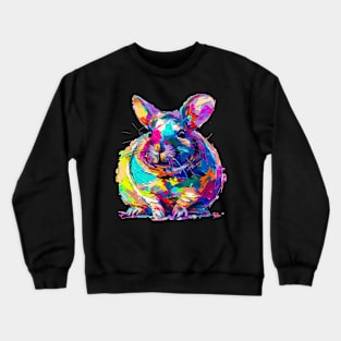 Bunny Colorful Pop Art Design Animal Lover Gift Idea Crewneck Sweatshirt